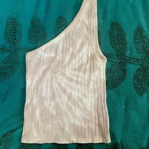 AMERICAN EAGLE. One shoulder cropped tie dye top. Size XS